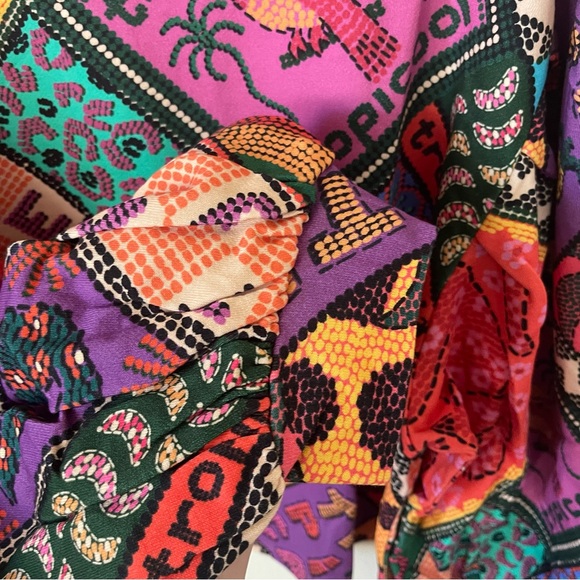 NWT FARM Rio Dotted Patch Scarf Sweatshirt Size M - Picture 11 of 15